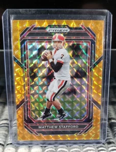 2023 Panini Prizm 38/39 Matthew Stafford Georgia Bulldogs Orange Prizm #74 - Foto 1 di 3