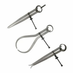 SPRING CALIPERS SET OF 3 INTERNAL, EXTERNAL, DIVIDERS, TOOLS - Picture 1 of 1