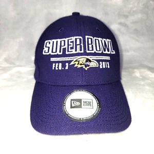 Baltimore Ravens Hat Mens New Era NFL Superbowl Champions Hook and Loop Purple - Picture 1 of 12
