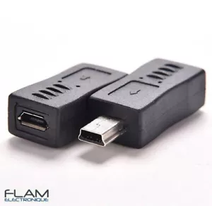 Adaptateur Mini USB male vers Micro USB femelle / Mini USB Adapter to Micro USB - Bild 1 von 6