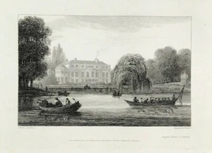 River Thames 1810 view Keppel House Isleworth Drawn S Owen  Engraved W Cooke - Picture 1 of 4
