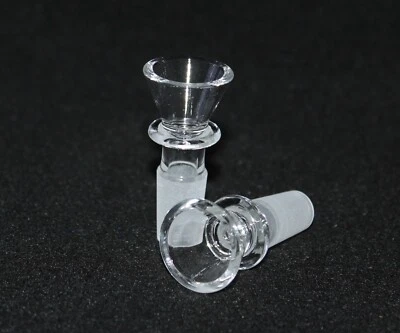 HIPPIE MOMMA 14mm CLEAR Glass BASIC CONE SLIDE Tobacco slide bowl 14 mm