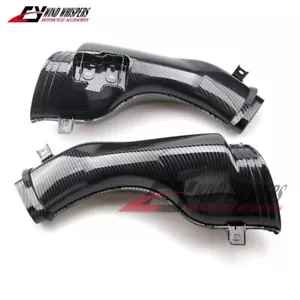 Fit Suzuki GSXR600 750 GSXR1000 01-03 Carbon Fiber Air Intake Tube Duct Pipe - Picture 1 of 6