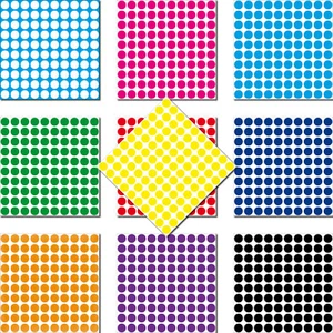 1000 Points de Colle 3mm Auto-Adhésif Point Autocollant PVC Film Étiquettes L - Photo 1/13
