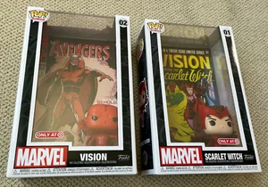 NEW Funko Pop! Marvel Avengers VISION #02 & SCARLET WITCH #01 Target Exclusives - Picture 1 of 6