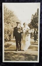 c1930 Vintage Wedding Photo/postcard - Social History