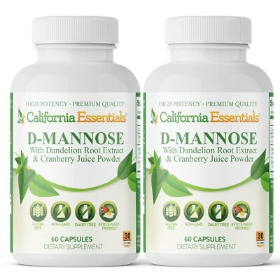 D-Mannose, Enhance Bodies Nutrition & Improve Digestive Health - 120 Capsules Foto 1 de 3