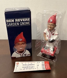 BDA Washington Nationals 2016 Ben Revere Garden Gnome W/ Ticket Stub 09/27/2016 - Picture 1 of 13