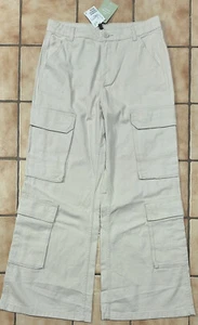 TOP ! H&M WEITE Damen Hose / Cargo Taschen ~ Gr. 38 ~ klasse Zustand - Bild 1 von 7