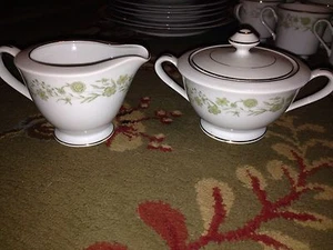 Fine China Of Japan WOODSIDE Creamer And Sugar Dish 3052 - Picture 1 of 5