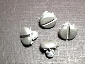 4 pcs 1940-1952 Ford Lincoln voltage regulator terminal cadmium screws NORS - Bild 1 von 6
