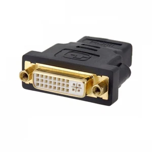 High Quality HDMI Female to DVI DVI-D Female F/F Adapter 24+5 LCD HDTV DVD - Picture 1 of 6