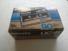 10er-Pack Philips UC-II 90 MC Kassette Tape NEU und OVP