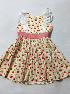 Vestido Persnickety 6 Bushel & A Peck Rayuela Cereza Borde con Volantes Foto 1 de 4