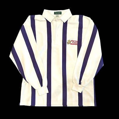 Marine Corps Marathon | Vintage EGA Embroidered Polo - Image 1 of 2
