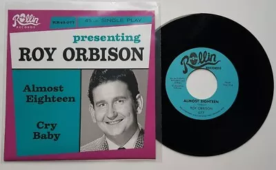 ROY ORBISON - "ALMOST EIGHTEEN" b/w "CRY BABY" - ROCKABILLY HEAR BOTH - Image 1 of 2