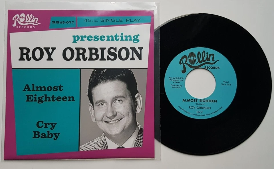 ROY ORBISON - "ALMOST EIGHTEEN" b/w "CRY BABY" - ROCKABILLY HEAR BOTH - Image 1 of 2