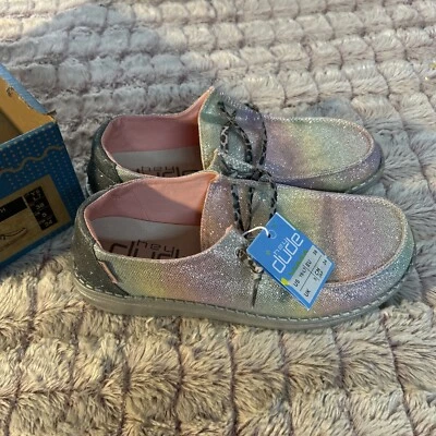 Hey Dude Young блестящий весело туфли Венди размер Y6 L7 - Изображение 1 из 4