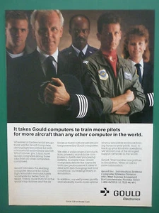 6/1988 PUB GOULD ELECTRONICS COMPUTERS FLIGHT SIMIULATION PILOTS ORIGINAL AD - Picture 1 of 1