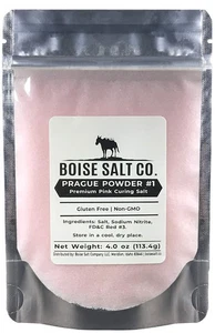 Boise Salt Co. Prague Polvo #1 Premium Rosa Curado - 4 OZ Resellable... - Imagen 1 de 1