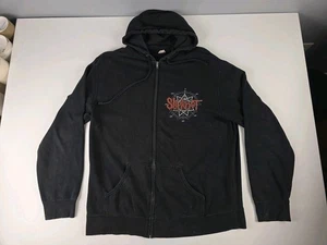 VTG XL/XXL SLIPKNOT THE GRAY CHAPTER ZIP HOODIE Independent TradingCo Distressed - Picture 1 of 15
