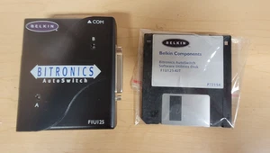 Belkin F1U125-KIT Bitronics 2-Port Parallel Auto Switch Kit vintage printer - Afbeelding 1 van 9