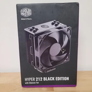 Cooler Master Hyper 212 Black Edition CPU Air Cooler Silencio FP 120 Fan PWM - Picture 1 of 15
