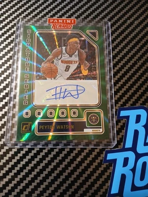 Láser verde Panini Peyton Watson 2023/75 automático  Foto 1 de 2