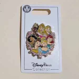NEU Disney Parks Collection Pin Prinzessin Portrait Jasmin Arielle Tiana Cinderella - Bild 1 von 2
