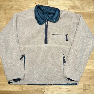 Pullover reversible vintage Patagonia Glissade avena pila profunda polar Foto 1 de 4