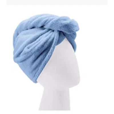 Turbie Twist Microfiber HAIR TOWEL WRAP Women Men Blue Twist & Loop Turban - Image 1 of 4