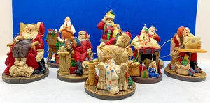 1993 1994 The Rockwell Gallery Rockwell's Celebration of Santa Ornaments -UPICK - Imagen 1 de 41