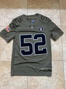 SzS Salute To Service Raiders Khalil Mack Stitch Jersey - Picture 1 of 6