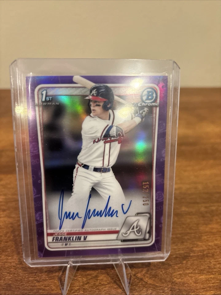 2020 Bowman Draft Jesse Franklin putple Refractor Auto /150 - Image 1 of 1