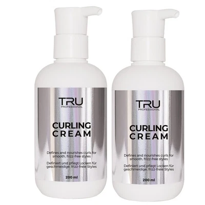 BM BEAUTY & MORE GMBH Tru Curling Creme 2er Pack je 200 ml - Styling-Creme Lockenpflege & Definition