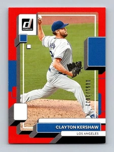 2022 Donruss #85 Clayton Kershaw Red #0091/2022 - Bild 1 von 2