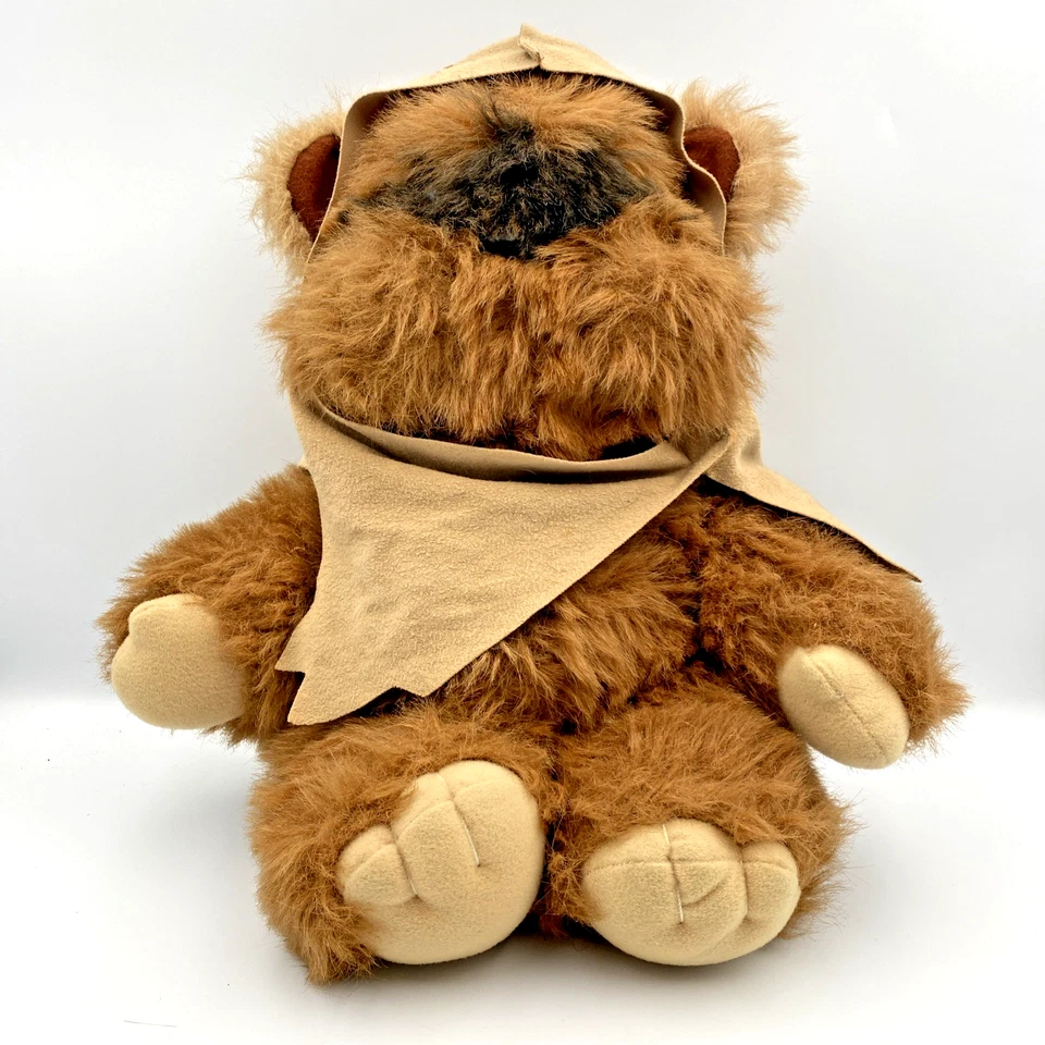 Muñeca de peluche de colección Wicket the Ewok 15" con capucha - 1983 Kenner Star Wars ROTJ B28 Foto 1 de 4