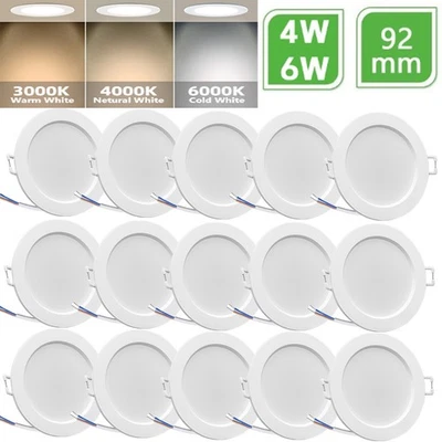 LED Einbaustrahler Flach Spots Einbau Leuchten Dimmbar Deckenleuchte Set 230V - Bild 1 von 4