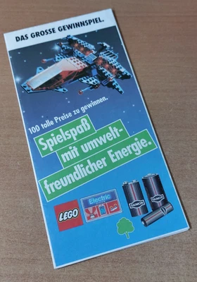 LEGO® Werbe Flyer "Light and Sound" System x Daimon Batterie - Gewinnspiel 1990 - Bild 1 von 4