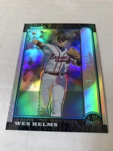 1999 Bowman Chrome Wes Helms ~Gold Refractor~ #3/25 #189 ⚾️ Atlanta Braves - Picture 1 of 2