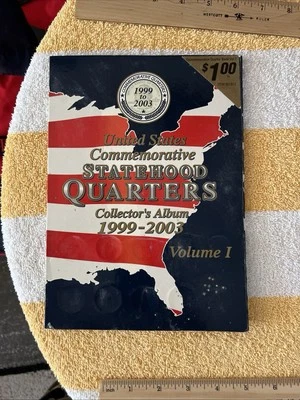 United Stated Commemorative Statehood Quarters 1999-2003 Vol 1 inComplete Used - Image 1 of 4