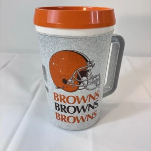 Cleveland Browns NFL Betras USA Mug Super Thermo Travel Insulated 22 Oz. Chipped - Picture 1 of 8