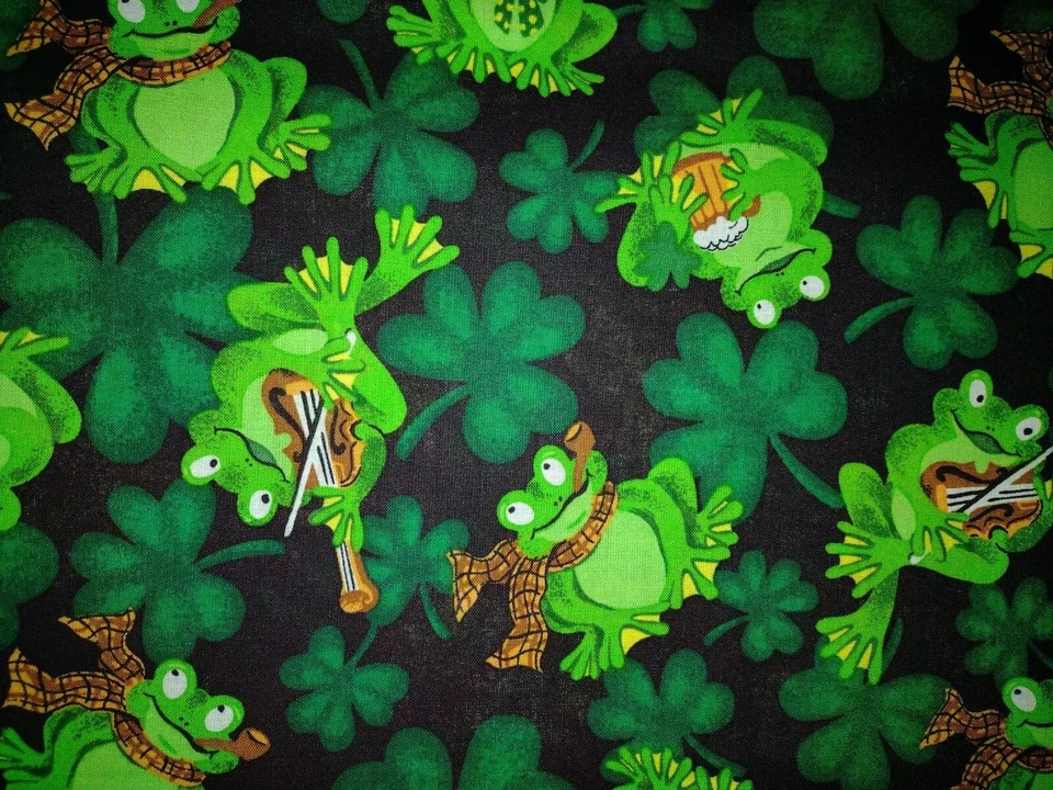 Molas Creative Products CP25999 Sapos Irlandeses Tecido 100% Algodão 44" X 33"  - Imagem 1 de 1