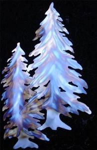 KIEFERN Handarbeit Metall Wandkunst Dekor Innenraum Berghütte Hütte Haus - Bild 1 von 1