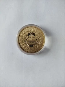 Belarus 2011 Gold coin, CANCER. Sign of the Zodiac, 100 rubles gold coin RARE - Picture 1 of 2