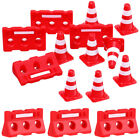Set of 24 Mini Road Cones for Kids' Playtime & Learning