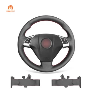 Hand Stitched Black Artificial Leather Car Steering Wheel Cover for Fiat Bravo - Picture 1 of 10
