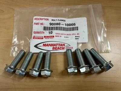 GENUINE TOYOTA 00-02 TUNDRA  LOWER BALL JOINT BOLTS (QT=8) 90080-10066 14mm bolt - Image 1 of 2