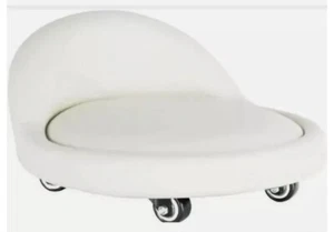 Wiaio RT0610W Rolling Stool White Swivel 360° Brand New In Box. - Picture 1 of 4