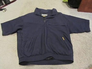 Zero Restriction Goretex Waterproof Golf Jacket L Blue Short Sleeve - Picture 1 of 4